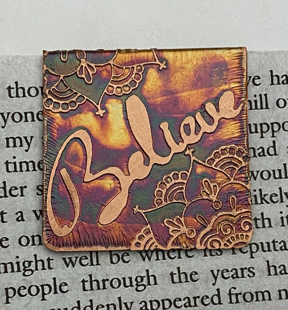 Believe bookmark
