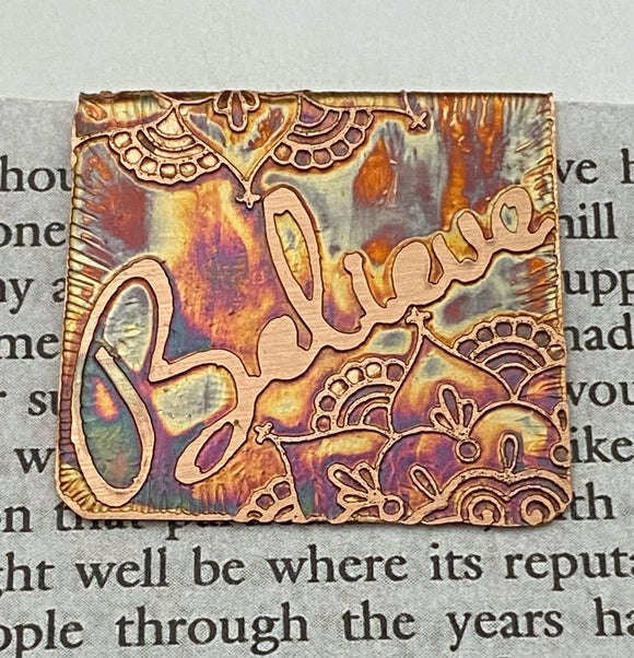 Believe bookmark