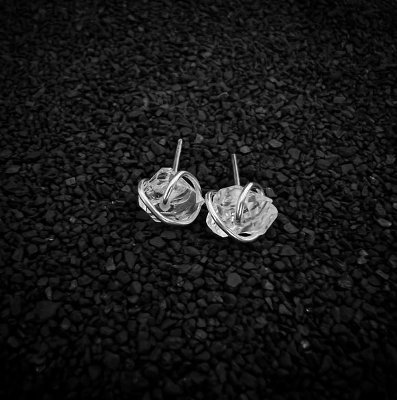 Herkimer Diamond Earring Studs