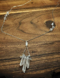 Quartz and sterling silver necklace