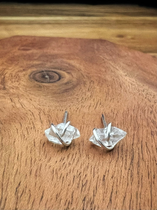 Herkimer Diamond Earring Studs