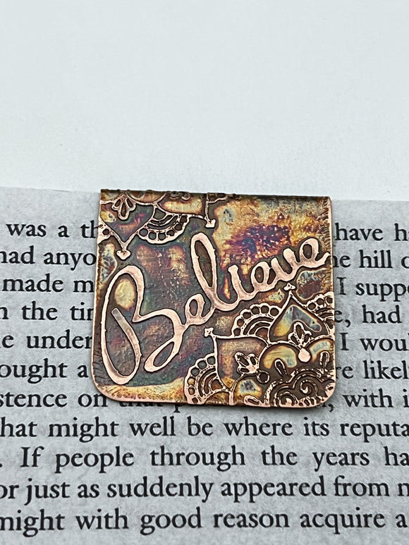 Believe bookmark
