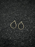 Gold Fill teardrop post earrings