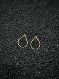 Gold Fill teardrop post earrings