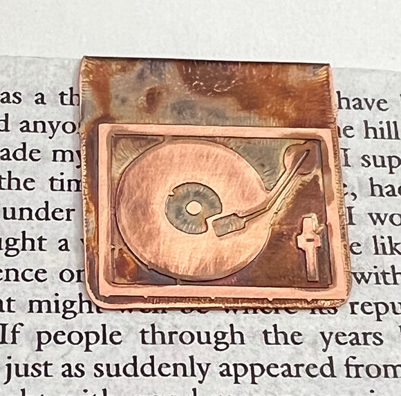 Record player bookmark