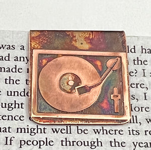 Record player bookmark