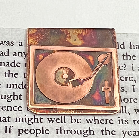 Record player bookmark