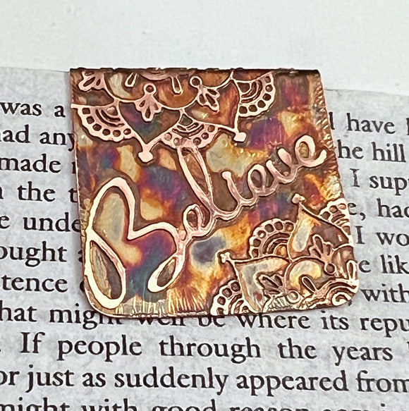 Believe bookmark