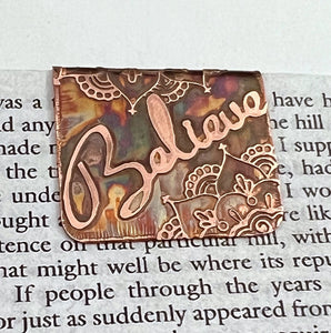 Believe bookmark