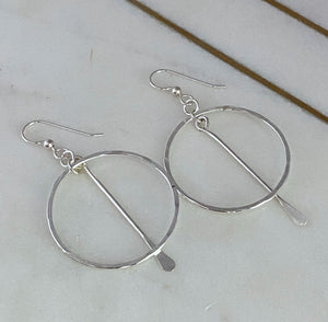 Sterling silver hoop earrings
