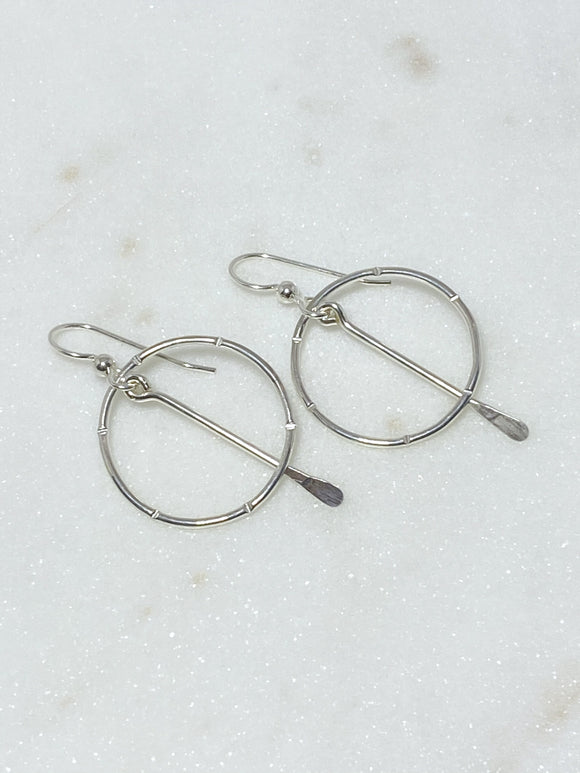 Sterling silver hoop earrings